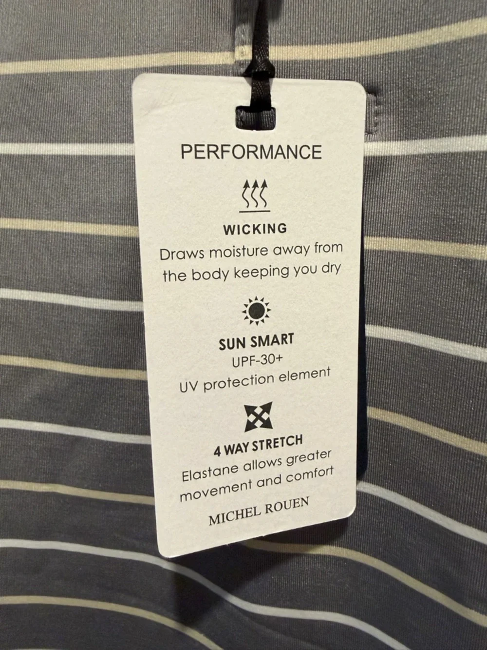 NWT Men’s Michel Rouen Performance Golf Polo, Size Large! - Picture 6 of 7